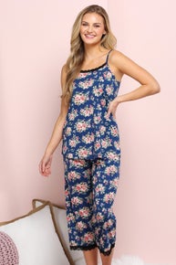 800 Spaghetti Strap and Capri PJ Set
