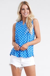 810 Sleeveless V-Neck Top