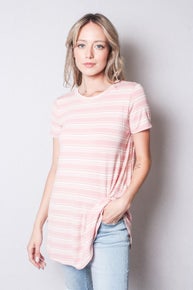 1010 Crew Neck Stripe Shirt
