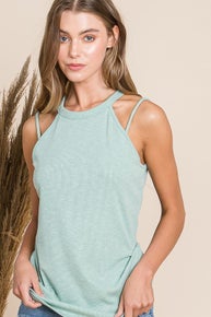 1032 Basic Spaghetti Strap Tank Top