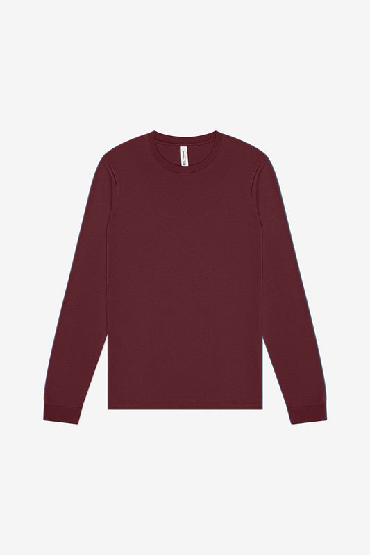 1230 Bella Canvas PLAIN Long Sleeve Tee - Maroon