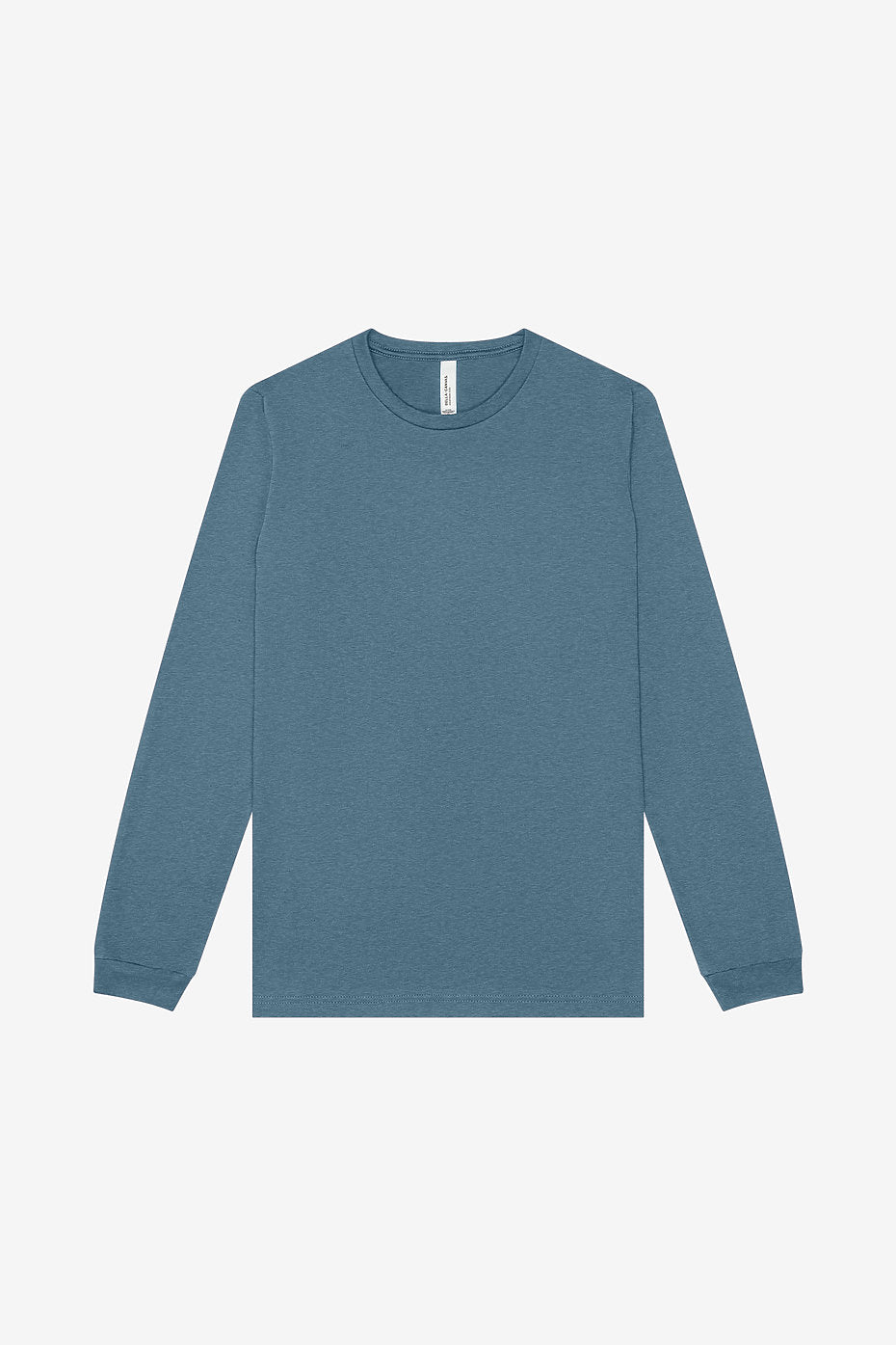 1235 Bella Canvas PLAIN LONG Sleeve Tee - Heathered Teal
