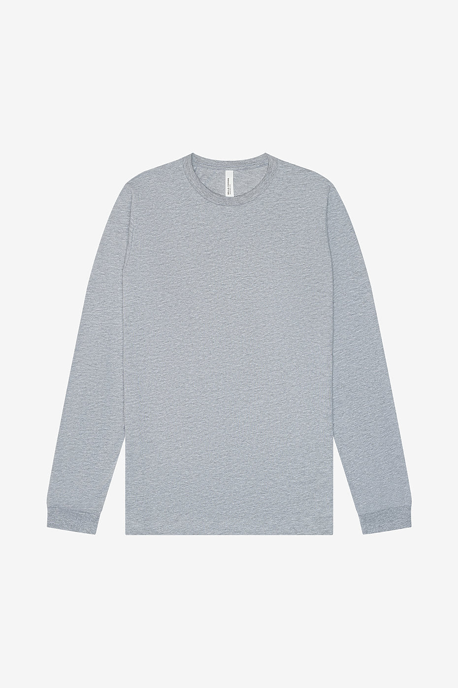 1236 Bella Canvas PLAIN Long Sleeve Tee - Heathered Gray