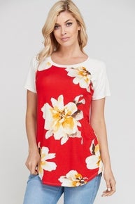 995 Jersey Floral Short Sleeve