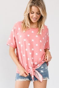 996 Star Print French Terry Short Sleeve