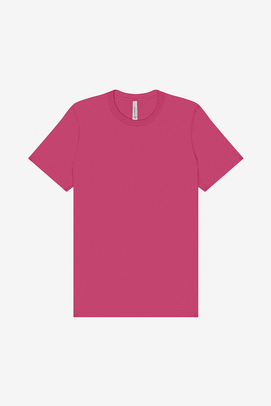 1224 Bella Canvas PLAIN Short Sleeve Tee - Dark Pink